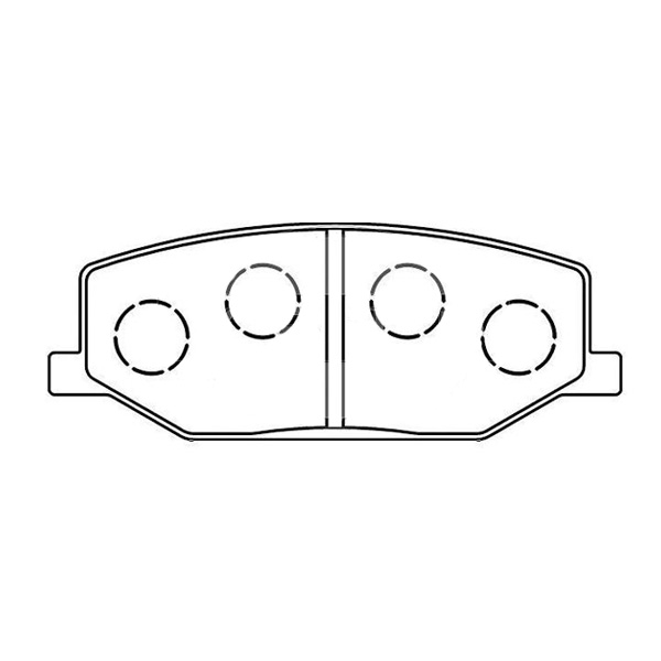 Front-Brake-Pad-set-55110-70A00- D660-7540-D660-Suzuki-jimny-brake-pads