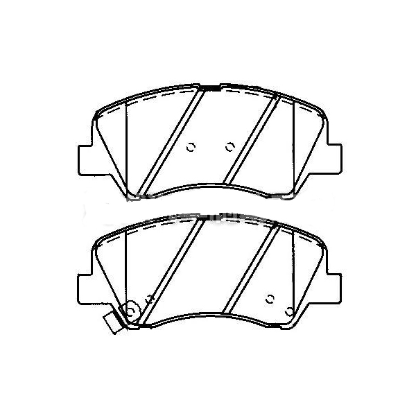 Front-Brake-Pad-set-Disc-Brake-58101-1WA00-D1593-8806-D1593-Compatible-with-Hyundai-Accent-brake-pads